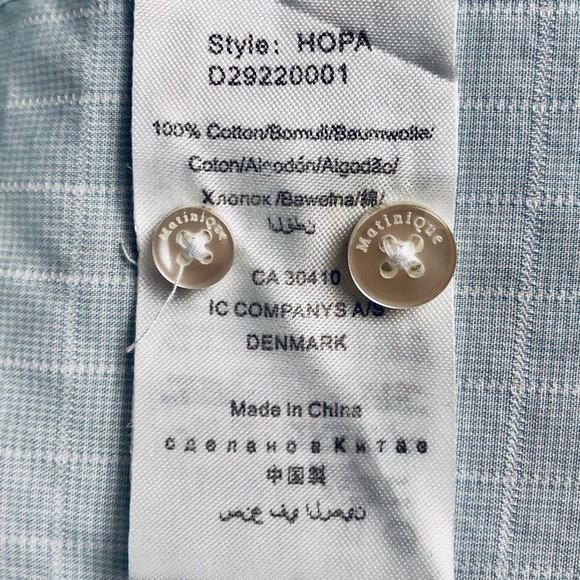 Men’s shirt from Matíníque. Good condition. Size XL. Light blue. - Picture 4 of 4